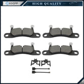 4PCS Rear Semi-Metallic Brake Pads For Porsche Cayenne 2011 - 2012