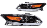 Pair Set Headlight Assembly For 2010-2012 Ford Taurus 3.5L Black w/Projector KOEEP
