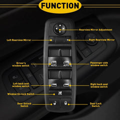 Driver Passenger Power Window Master Switch For 2014-2019 Jeep Grand Cherokee EA 6B93BC-57