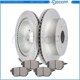 For Infiniti FX35 FX45 Nissan Murano Rear Brake Rotors Ceramic Pads Drill Slot 6B93BC-57