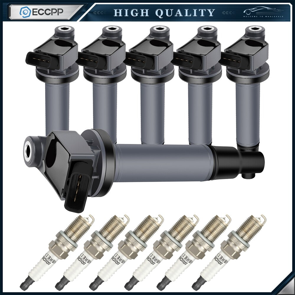 6 For 3.0L V6 Lexus RX300 ES300 Avalon Camry Sienna Ignition Coil Spark Plugs 6B93BC-57