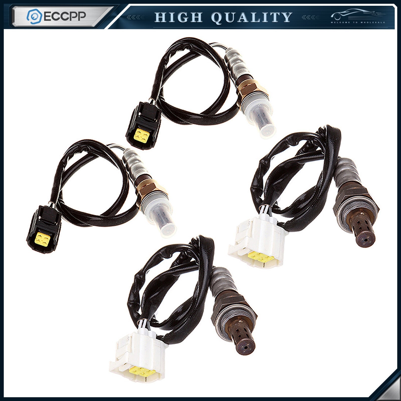 4pcs Upstream Downstream 02 O2 Oxygen Sensor for 2003 Jeep Wrangler 4.0L L6 6B93BC-57