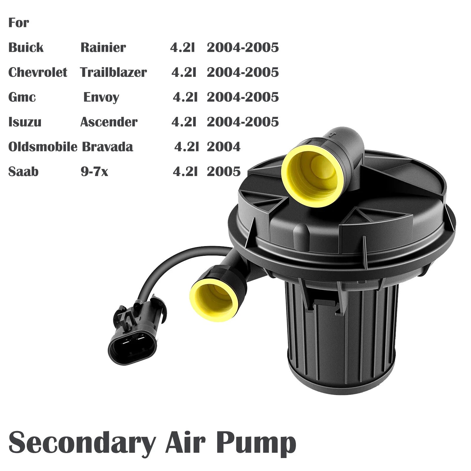 Secondary Air Pump for 04-05 Chevrolet Trailblazer Cadillac DTS GMC 4.2 12574379 6B93BC-57