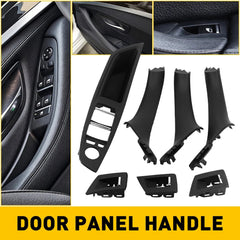 Black For 10-16 BMW 5 Series F10 F11 Inner Door Panel Handle Pull Trim Cover EOA 6B93BC-57