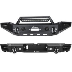 Off road Front Rear Bumper w/Winch LED Lights D-ring For 2014-2019 Toyota Tundra KOEEP