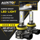 AUXITO 6000LM H11 H8 H16 H9 LED Fog Driving Light Bulb 6500K Super White 48W EOA AUXITO