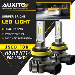 AUXITO 6000LM H11 H8 H16 H9 LED Fog Driving Light Bulb 6500K Super White 48W EOA AUXITO