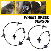 2Pcs Front Right + Left ABS Wheel Speed Sensor for 2006-2011 Honda Civic USA EOA 6B93BC-57