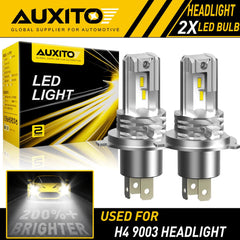AUXITO H4 9003 Super White 20000LM Kit LED Headlight Bulbs High Low Beam 6500K A AUXITO