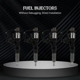 4 PCS Diesel Injector Fits Hino 6.5L 7.7L 3.8L 4.7L 5.0L 23670-E0010 095000-6593 6B93BC-57