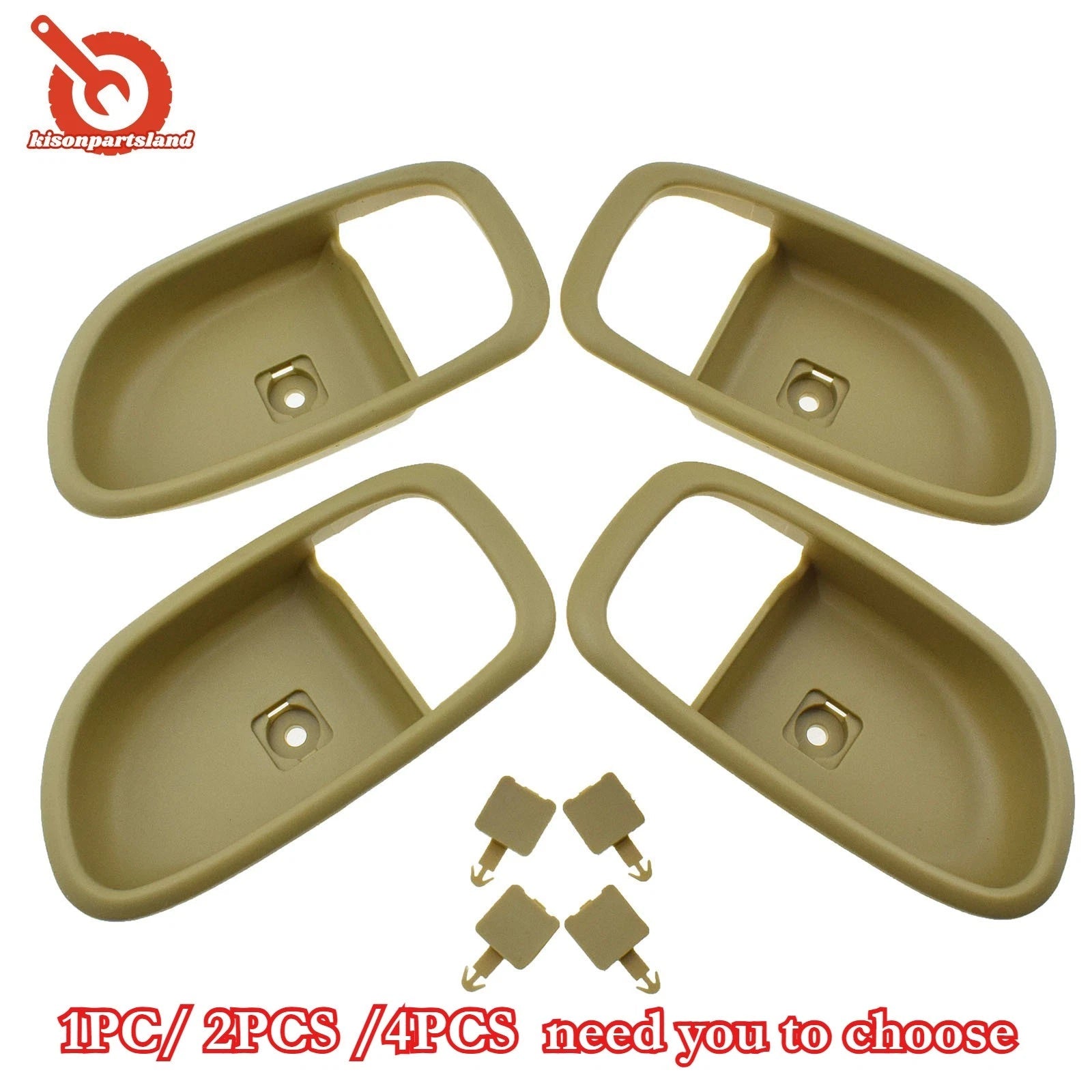 Beige Left Right Interior Inside Door Handle Bezel For 2007-2010 Hyundai Elantra 6B93BC-57