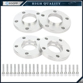 4Pcs (15mm & 20mm) Hub Centric Wheel Spacers 5x120 W/ 12x1.5 Cone Seat For BMW 6B93BC-57