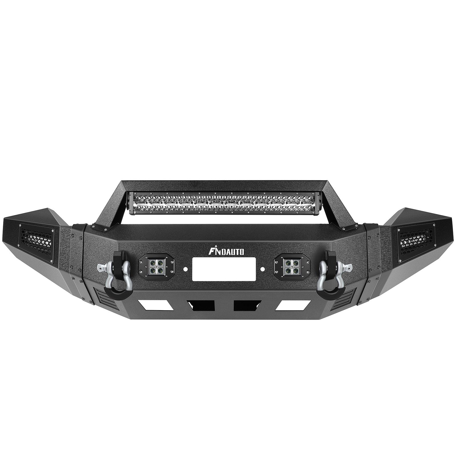 ECCPP Steel Front Bumper w/ Winch Plate & Fog Light For 2013-2018 Dodge Ram 1500 6B93BC-57