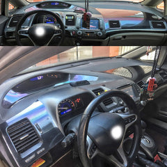 Carbon Fiber Center Console Trim Sticker for Honda Civic 8th Generation Interior