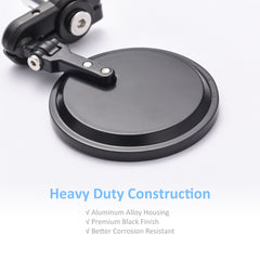 2PCS Motorcycle Round 7/8" Bar End Rear view Side Mirrors For Bobber Cafe Racer