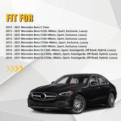 For 2015-2021 Mercedes Benz C300 C250 Driver Bottom Leather Seat Cover Black EOA 6B93BC-57