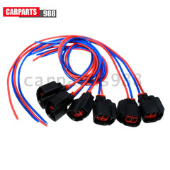 Ser of 6 Fuel Injector Connector Pigtail for S824 S-824 1P1344 WPT-1051 PT2160 6B93BC-57