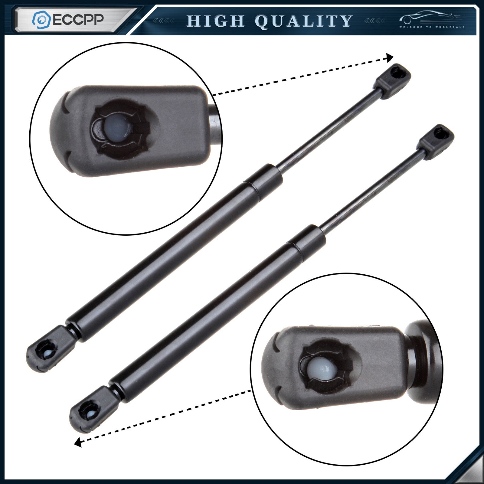ECCPP 2x Front Hood Lift Supports Struts Springs For Infiniti G37 2007-2013 6471 ECCPP