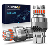 AUXITO 7443 Red LED Strobe Brake Tail Parking Light Bulbs 7440 7444 Super Bright AUXITO