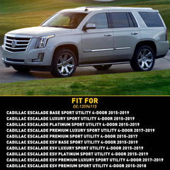 Front Driver Exterior Chrome Door Handle Trim Cap Cover LH for Cadillac Escalade 6B93BC-57