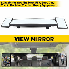 390M Extension Car Interior Rear Mirror View Rearview Wide Angle Blind Spot Long 6B93BC-57