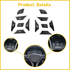 For Mercedes Benz E300 E350 E400 2012-2016 Black Steering Wheel Button Trim EOA 6B93BC-57