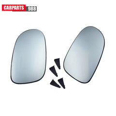 Pair Heated Mirror Glass with Backing For Mercedes SLK320 CLK55 SLK230 SL500 6B93BC-57