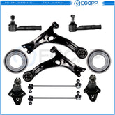 10Pcs Front Control Arm Ball Joint Tie Rod End Sway Bar For 00-05 Toyota Celica