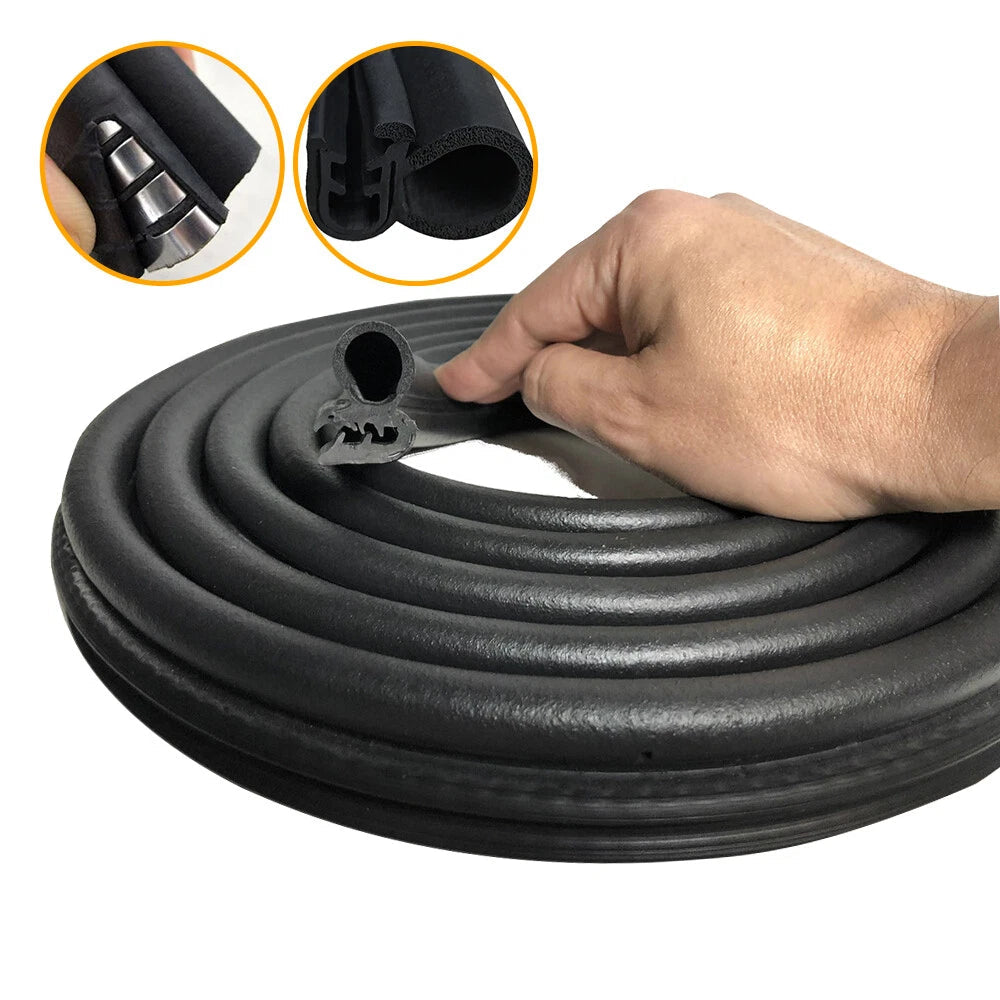 9.8FT Rubber Car Auto Seal Weather Strip Door Window Lock Trunk Hood Edge Trim 6B93BC-57