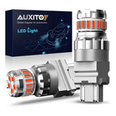 2x AUXITO 3157 3156 Canbus Red LED Brake Tail Stop Signal Light Bulb 2F EOA AUXITO