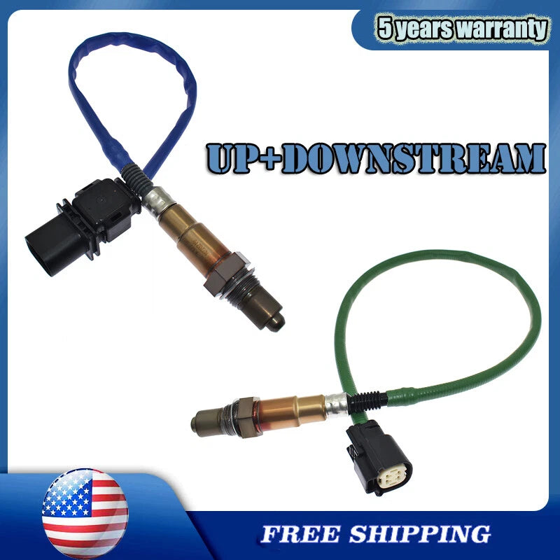 2pcs Up+Downstream O2 Sensor CV6Z9G444A 8F9Z9F472H For Ford Focus Fusion 2.0L l4 6B93BC-57