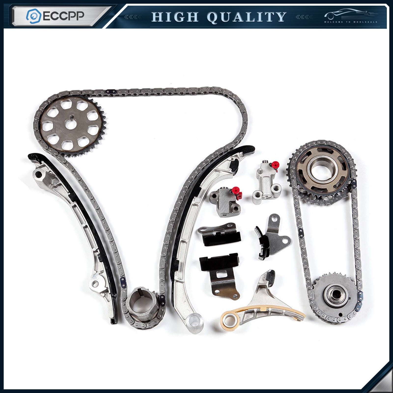 Timing Chain Kit For 2005-2015 Toyouta Tacoma 2.7L l4 GAS DOHC 16V 2TRFE 6B93BC-57