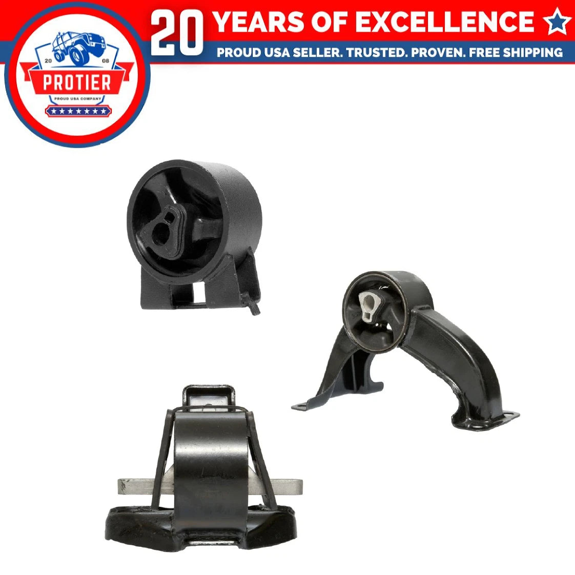 Motor & Trans Mount 3PCS Set for Chrysler 200 Sebring/Dodge Avenger 6B93BC-57