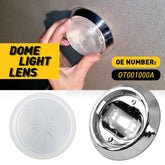 AUXITO Roof Round Dome Base Light + Lens Chrome for Most 1971-1981 Chevrolet Car AUXITO