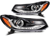 ECCPP LED Headlights For Chevrolet Trax LS 1.4L 1.8L 2017-2022 Pair Black Amber ECCPP