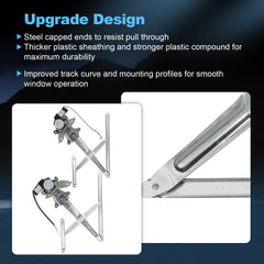 For 04-2006 Toyota Tundra Extended Cab Front Pair Window Regulators With Motor