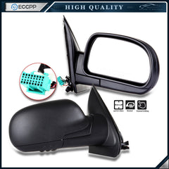 Power Mirror For Chevy Trailblazer Envoy Right Side Heated Black Manual Fold 6B93BC-57