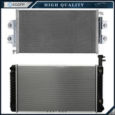 Aluminum Radiator & AC Condenser Cooling Kit For 04-14 Chevrolet Express 1500 6B93BC-57