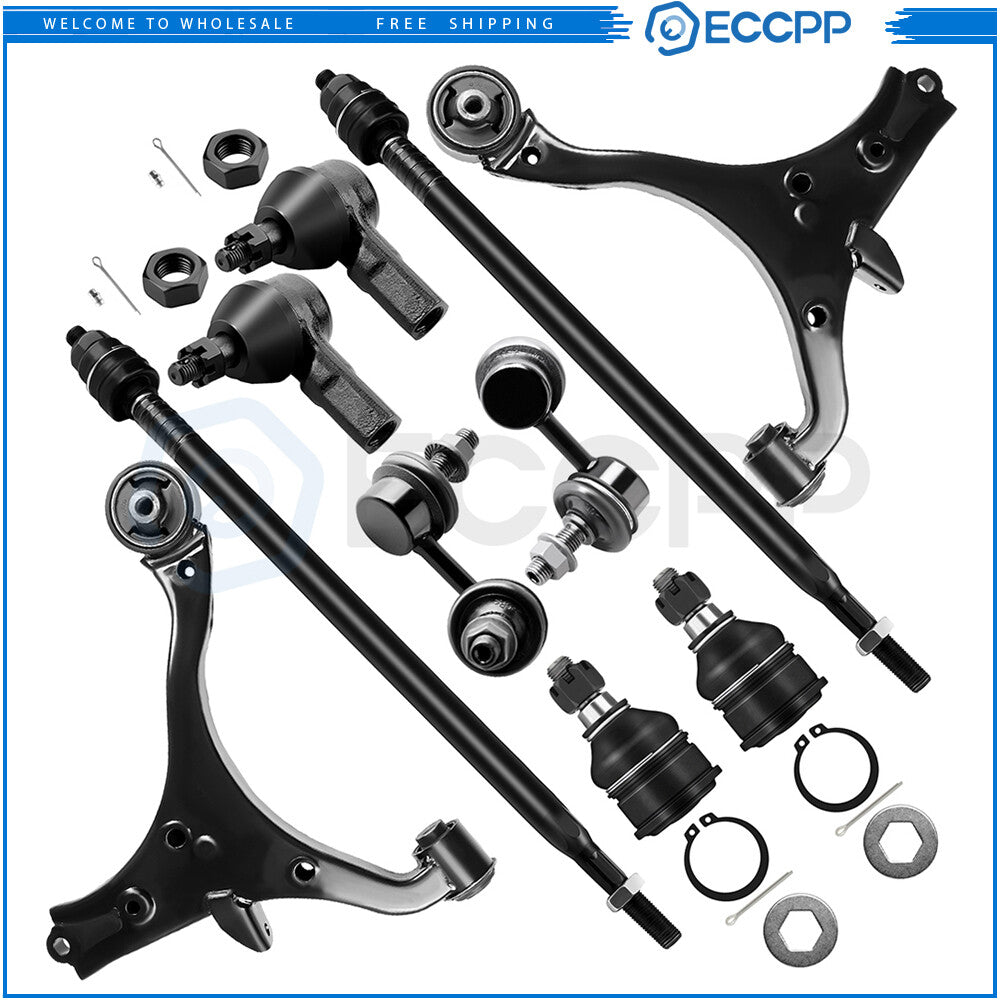 10x Front Control Arms Sway Bars Tie Rods For 2001-2004 05 Honda Civic Acura EL KOEEP