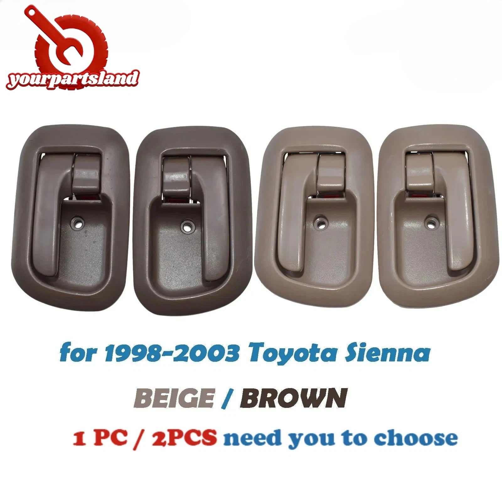 Beige / Brown Left Right Inside Interior Door handle For Toyota SIENNA 1998-2003 6B93BC-57