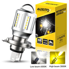 For Motorcycle 6500K H4 LED Hi/Lo Beam Front Light Bulb Super Bright Headlight A 6B93BC-57