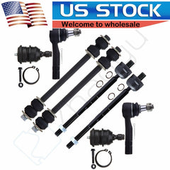 8pcs Front Tie Rod Ends Ball Joints For Ford Ranger XLT Mazda B2500 B3000 B4000