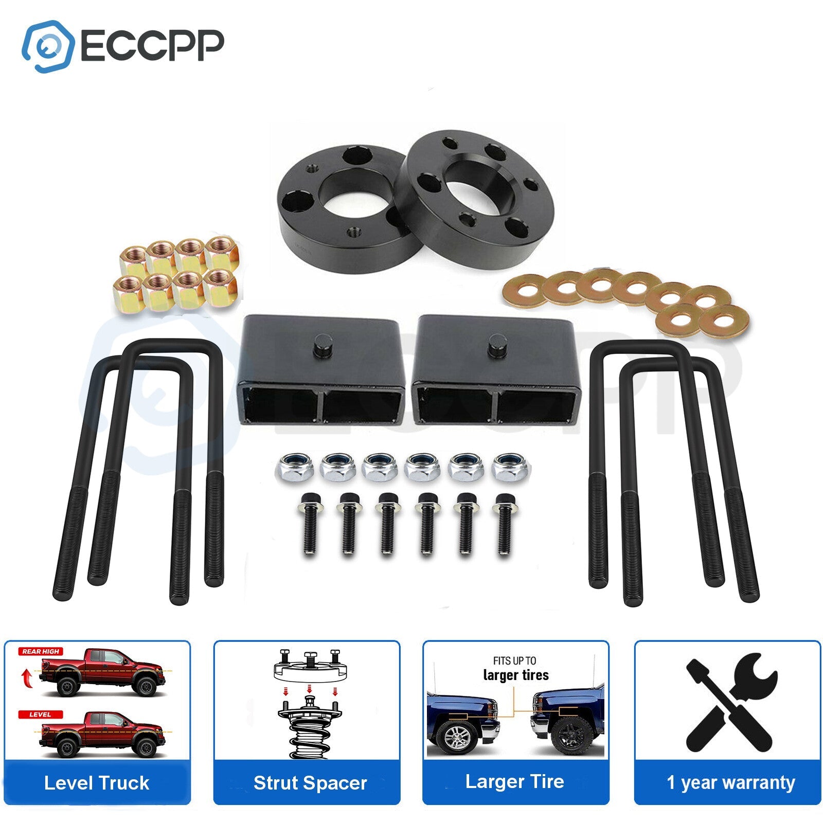 ECCPP 2" Front & 2" Rear Leveling Lift Kit For Nissan Frontier 2005-2023 2WD 4WD ECCPP