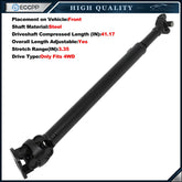 Front Drive Shaft For 99-06 Ford 4X4 F250 F350 Super Duty 00-03 Excursion Diesel 6B93BC-57