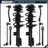 For 2011-2016 Hyundai Elantra 8pc Front Struts Springs Sway Bars Tie Rods 6B93BC-57