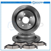 Rear Brake Pads And Rotors for 2007-2009 Chrysler Aspen 4.7L 5.7l 6B93BC-57