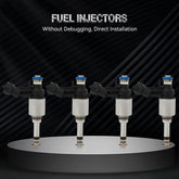 4 Fuel Injectors For Hyundai Sonata Veloster for Kia Forte Forte5 1.6L Turbo 6B93BC-57