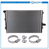 Radiator For 2006 2007 2008 2009-2013 Seat Leon with Universal Hose Clamps Kit
