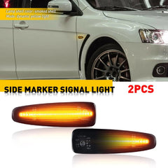 Smoked Sequential LED Side Marker Light For Mitsubishi Lancer Evo X Mirage EOA 6B93BC-57
