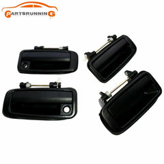 4PCS Outside Door Handle Kit Front Rear LH & RH For Toyota Corolla 1988-1992